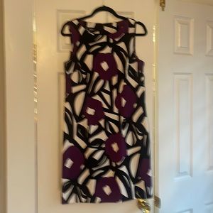 Purple,white,black dress. Perfect for any occasion!